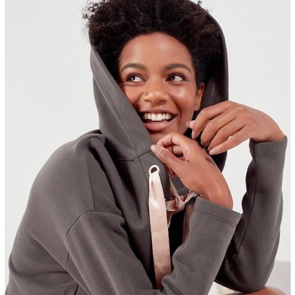 Out‎ From Under Cozy Lace-Up Hoodie Sweatshirt Small - Picture 3 of 7